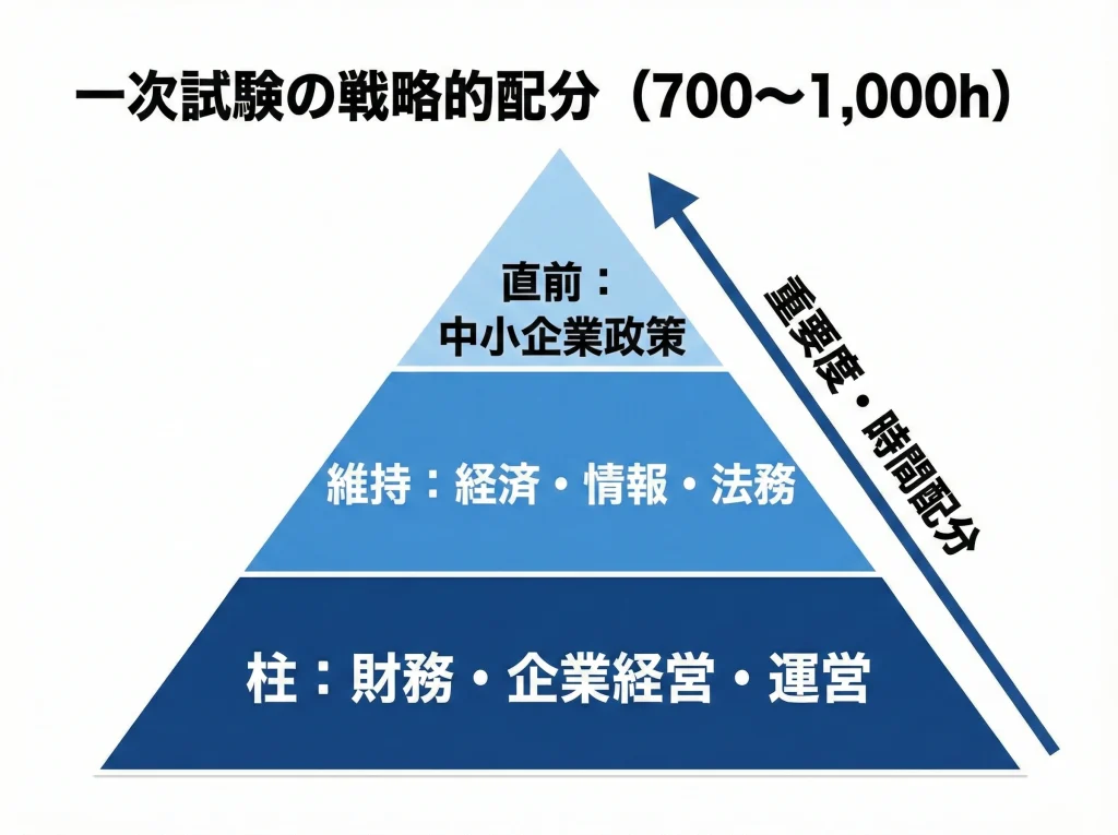 一次試験の勉強時間目安