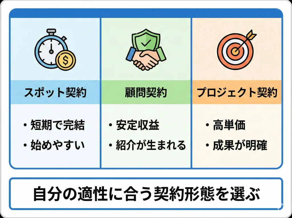 コンサル会社の案件と顧問