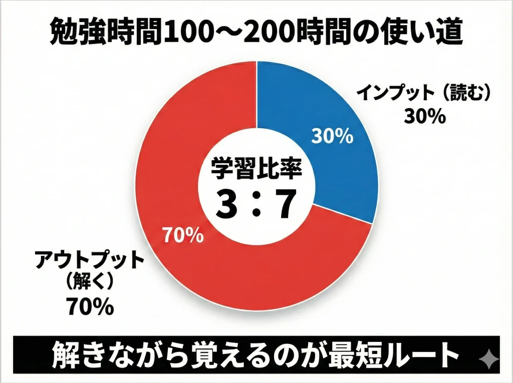 勉強時間100〜200時間