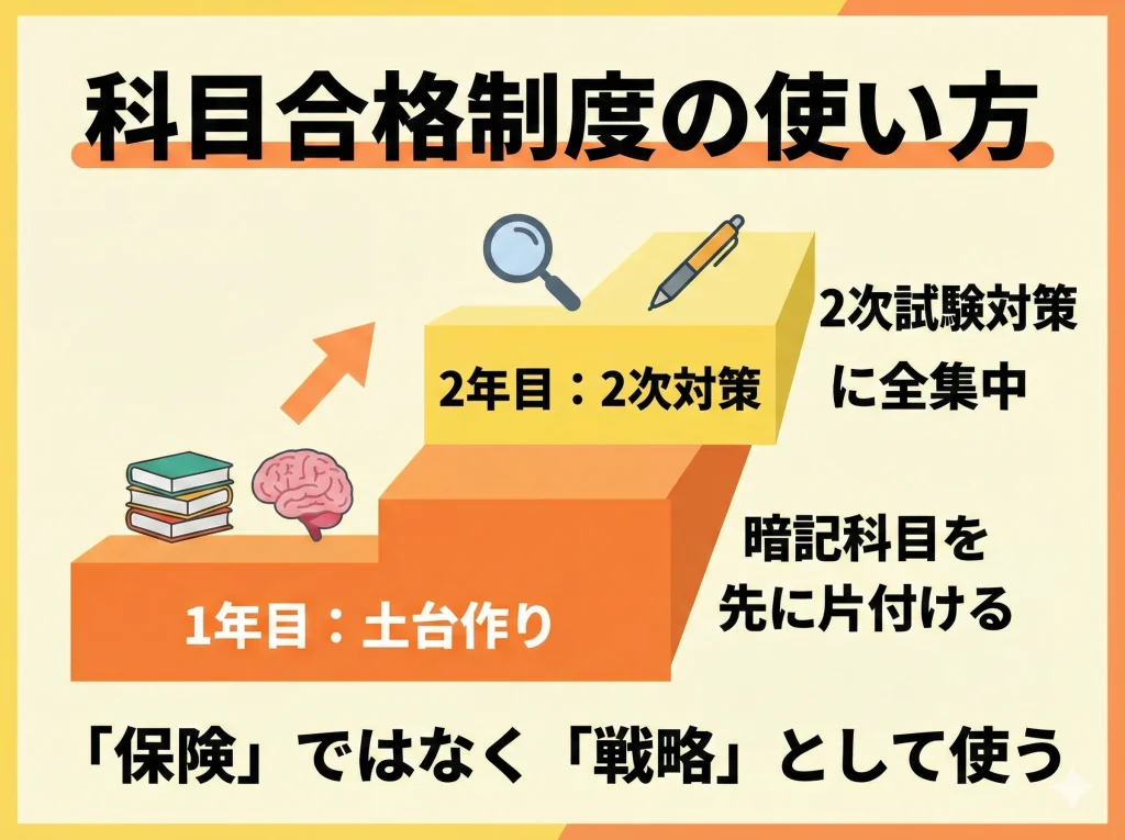科目合格制度の使い方
