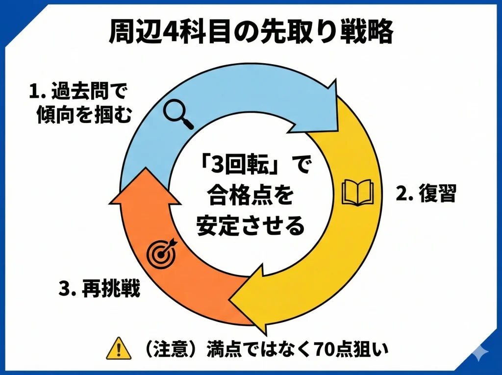 周辺4科目の先取り戦略