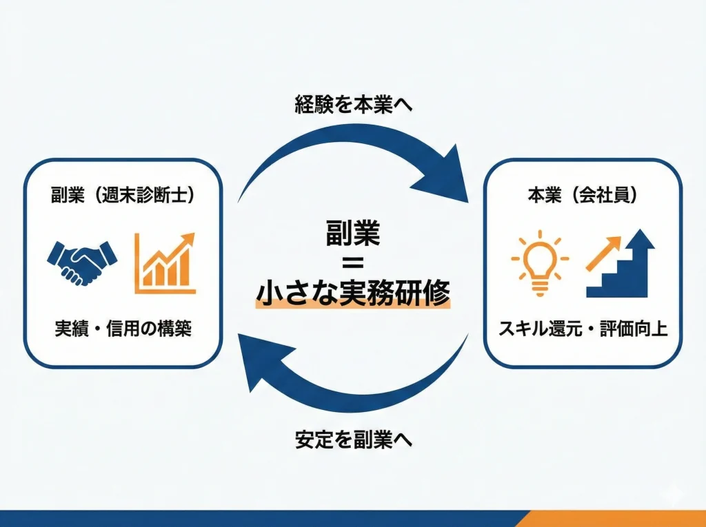 副業マッチングで週末診断士