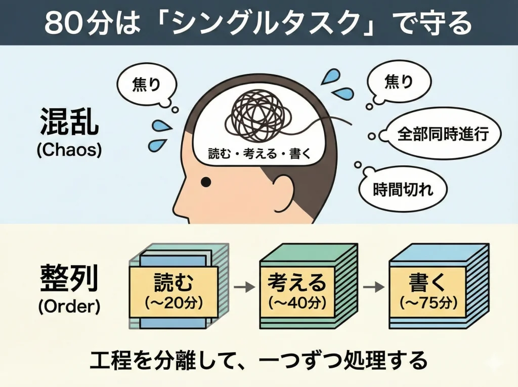 解答プロセスと80分管理