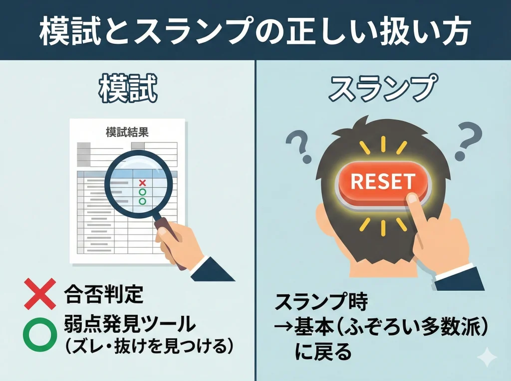 模試でスランプとメンタル対策