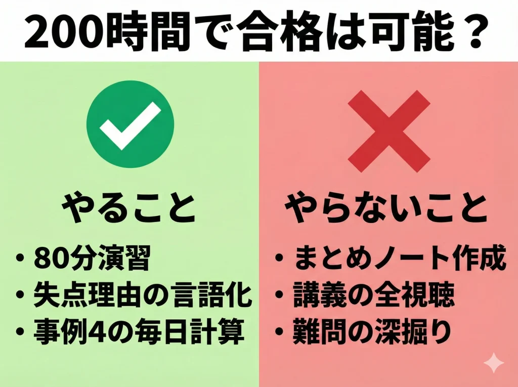200時間で合格は可能？