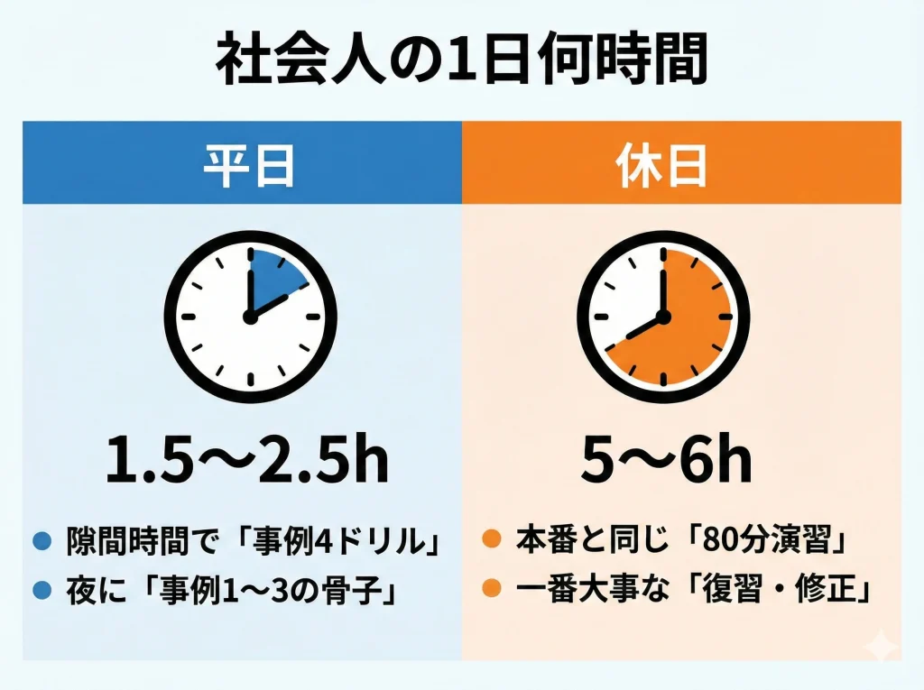 社会人は1日何時間
