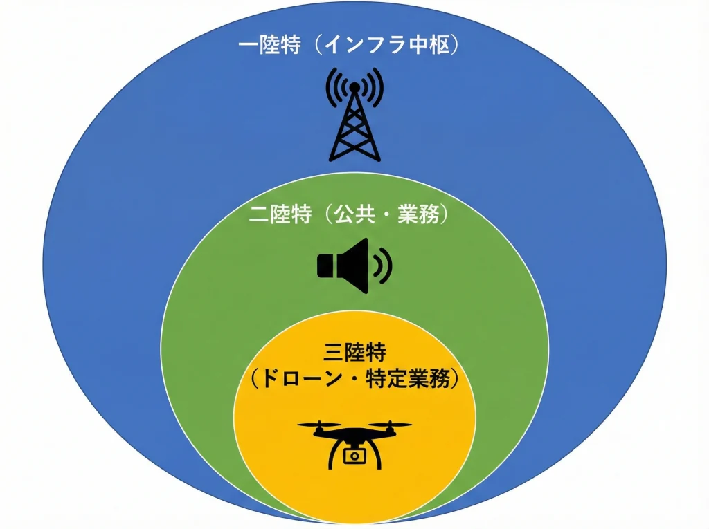 操作範囲は一陸特が最広