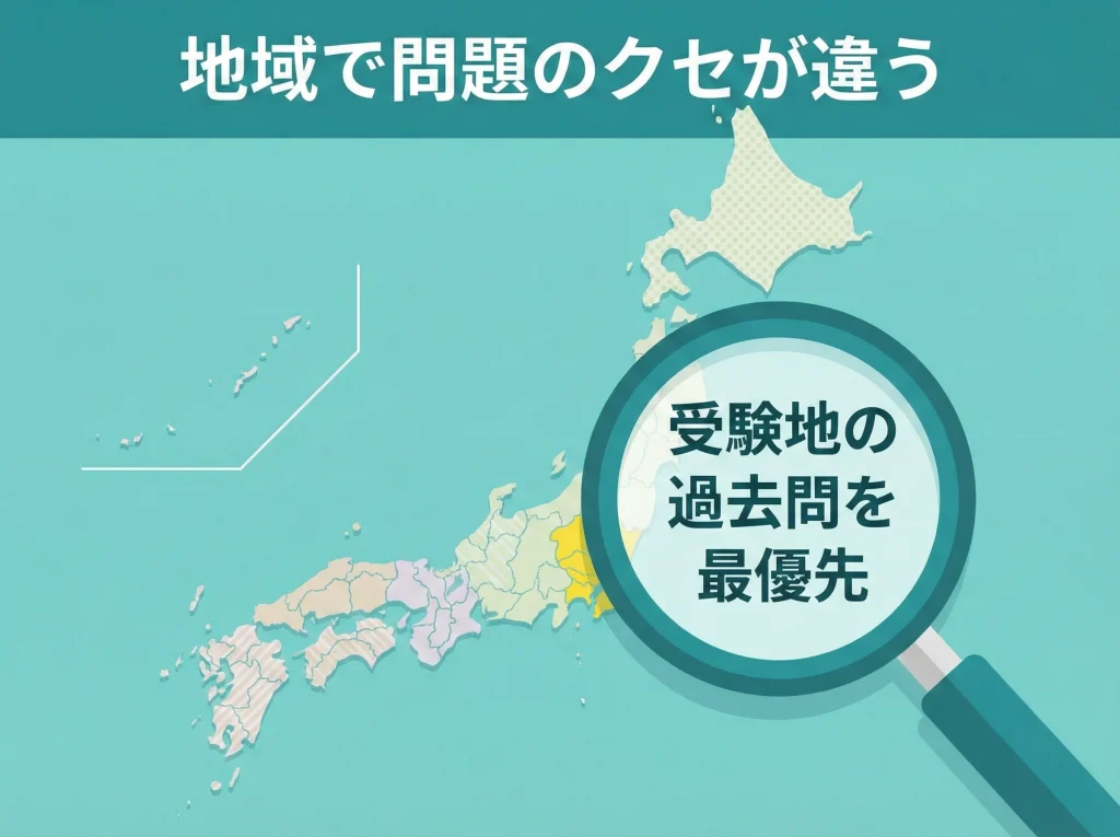 都道府県別合格率と地域差