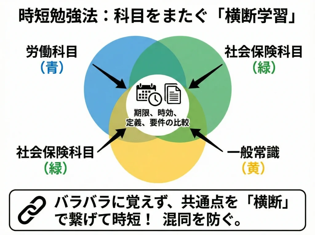 科目順と勉強法で時短する