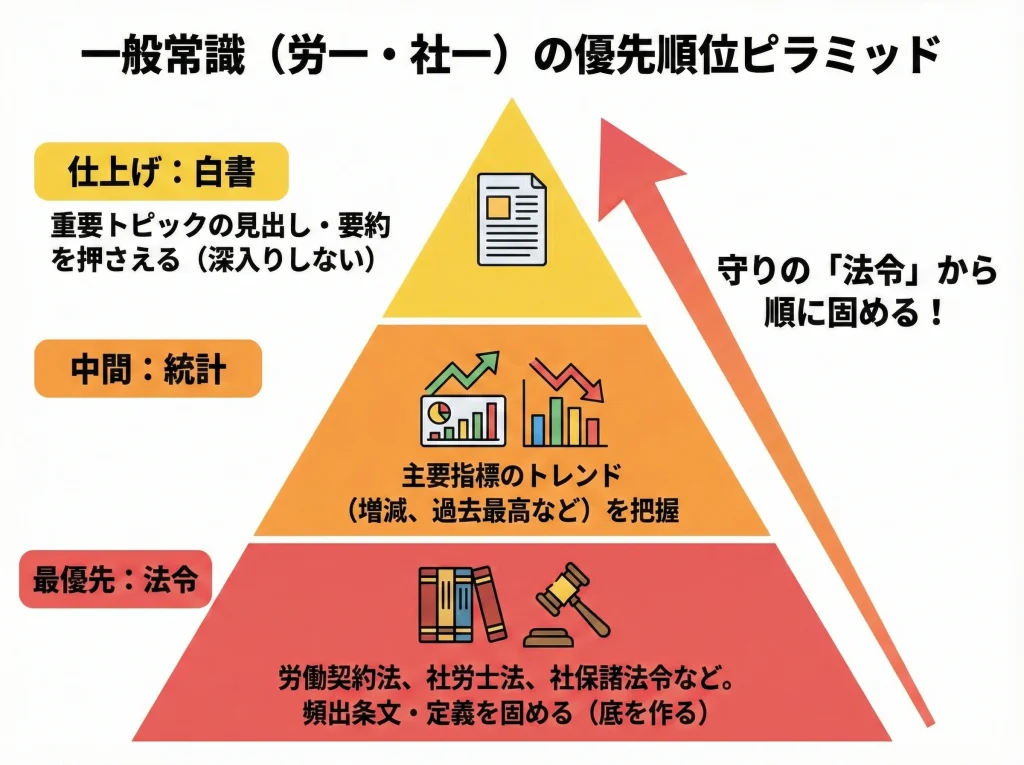 一般常識の労一社一を固める