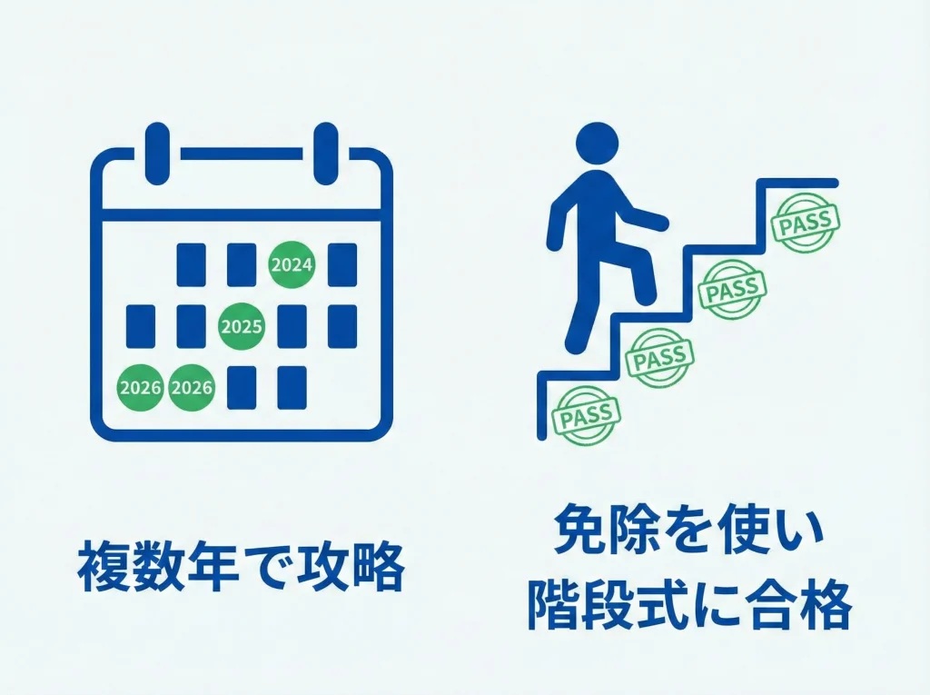 科目免除と区分合格のコツ