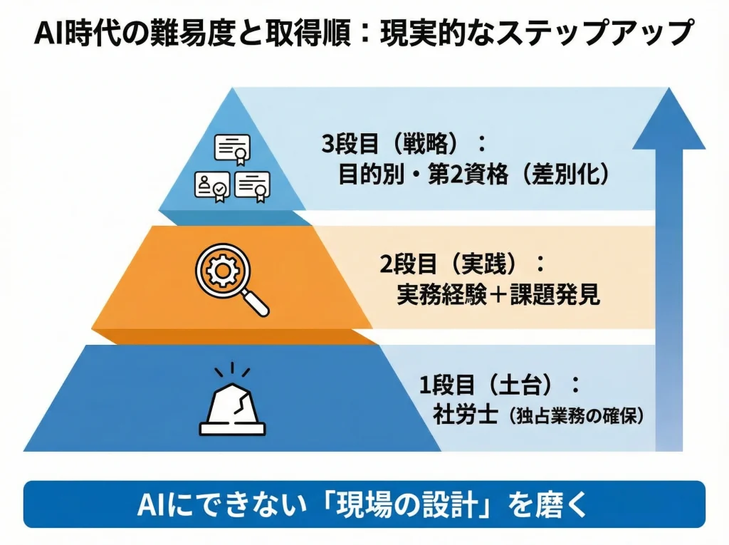 AI時代の難易度と取得順