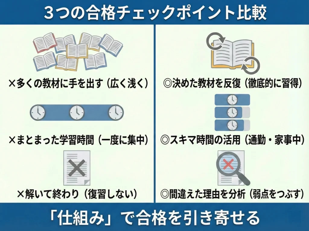 時間を無駄にしない学習設計