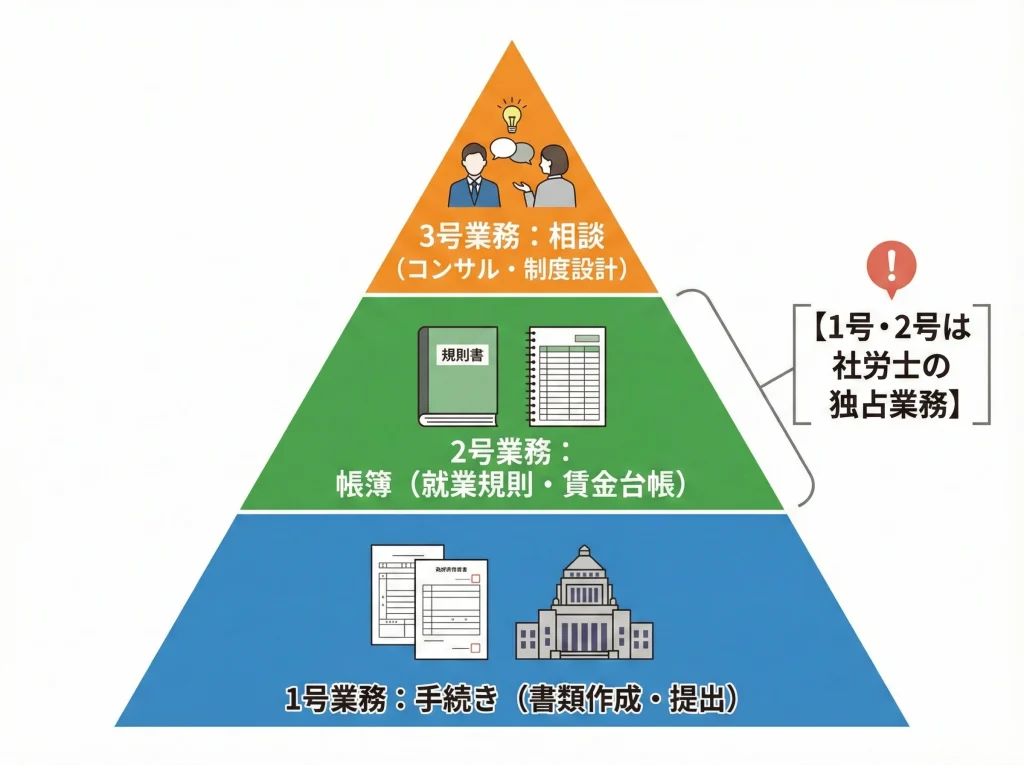 1号業務・2号業務・3号業務