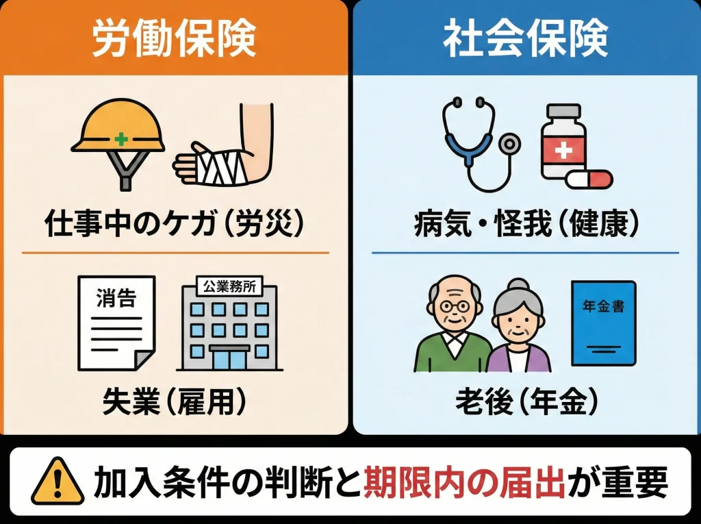 社会保険労働保険の手続き