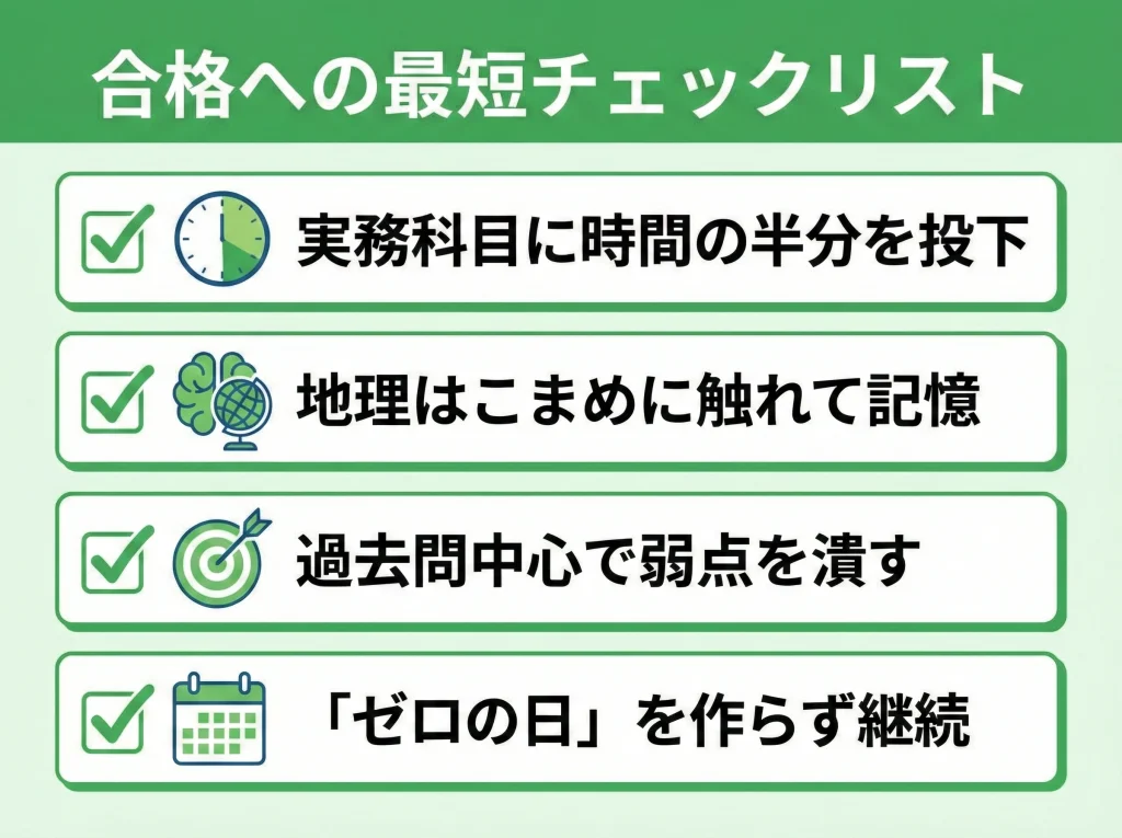 旅行業務取扱管理者の勉強時間まとめ