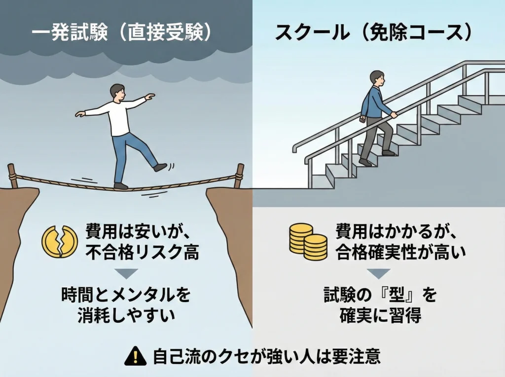 一発試験の合格率は低い？