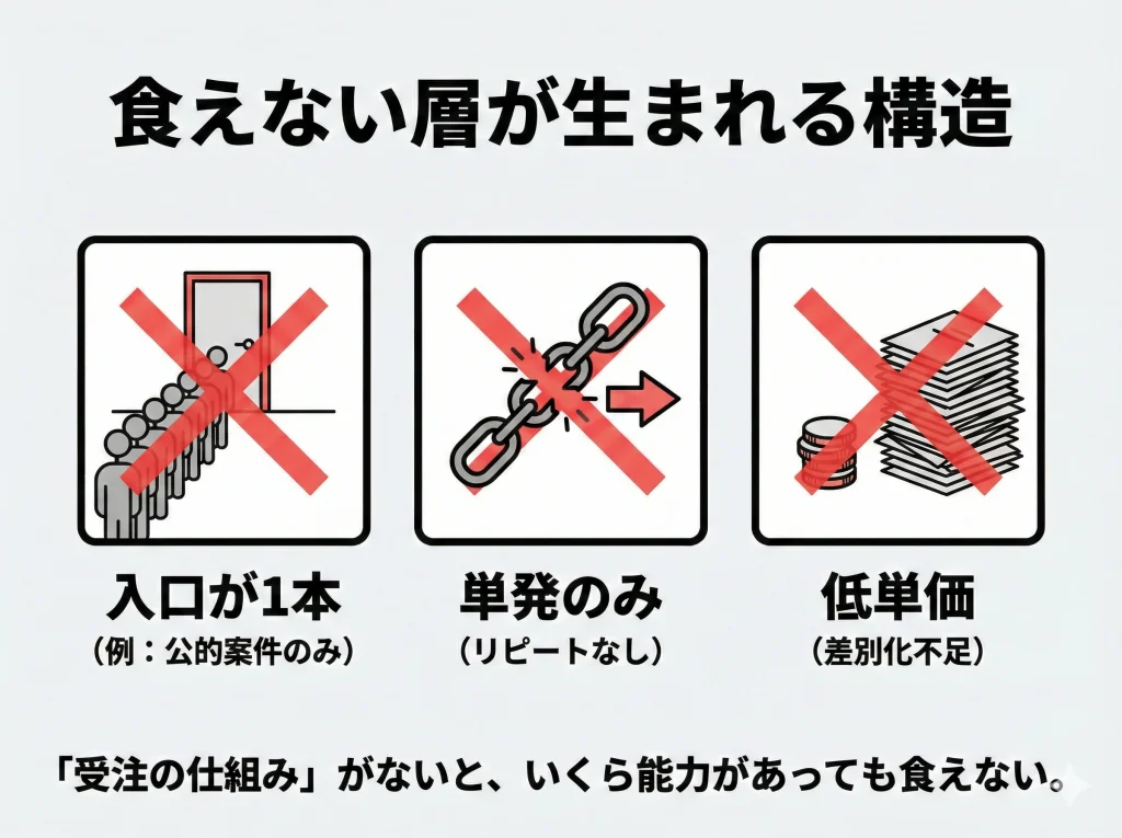 食えない層が生まれる構造