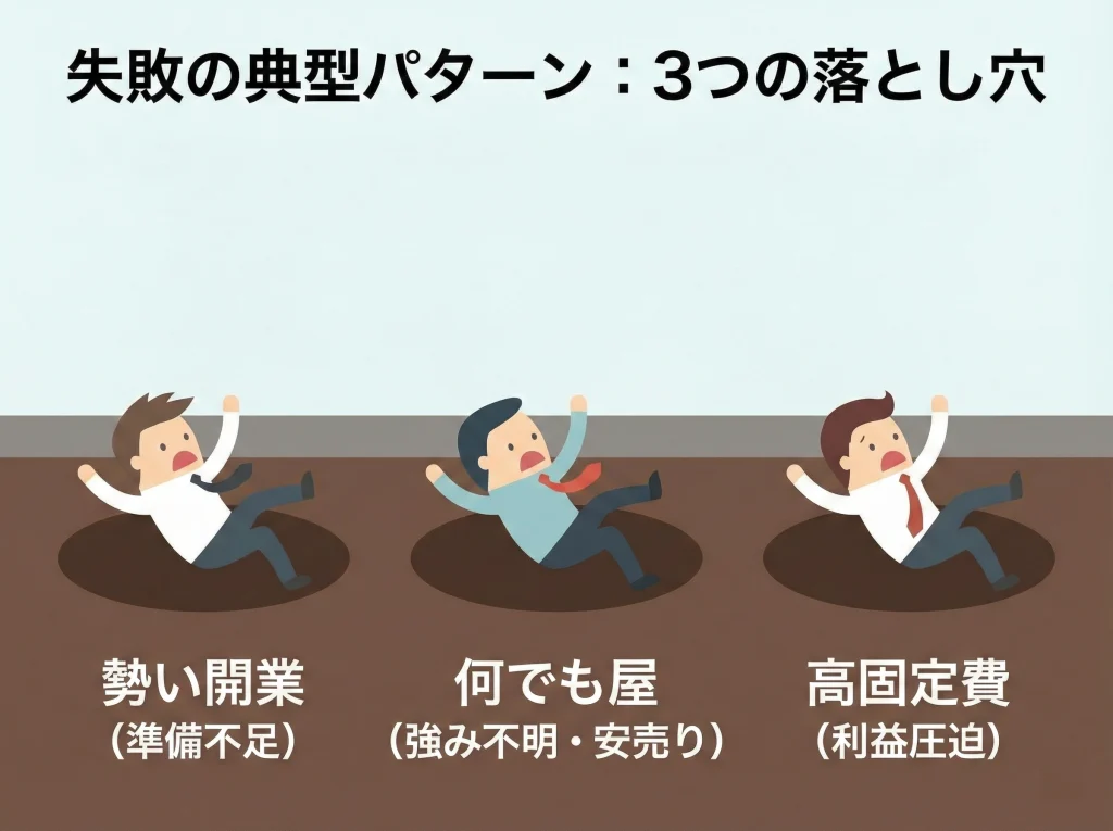 やめとけ悲惨の失敗類型