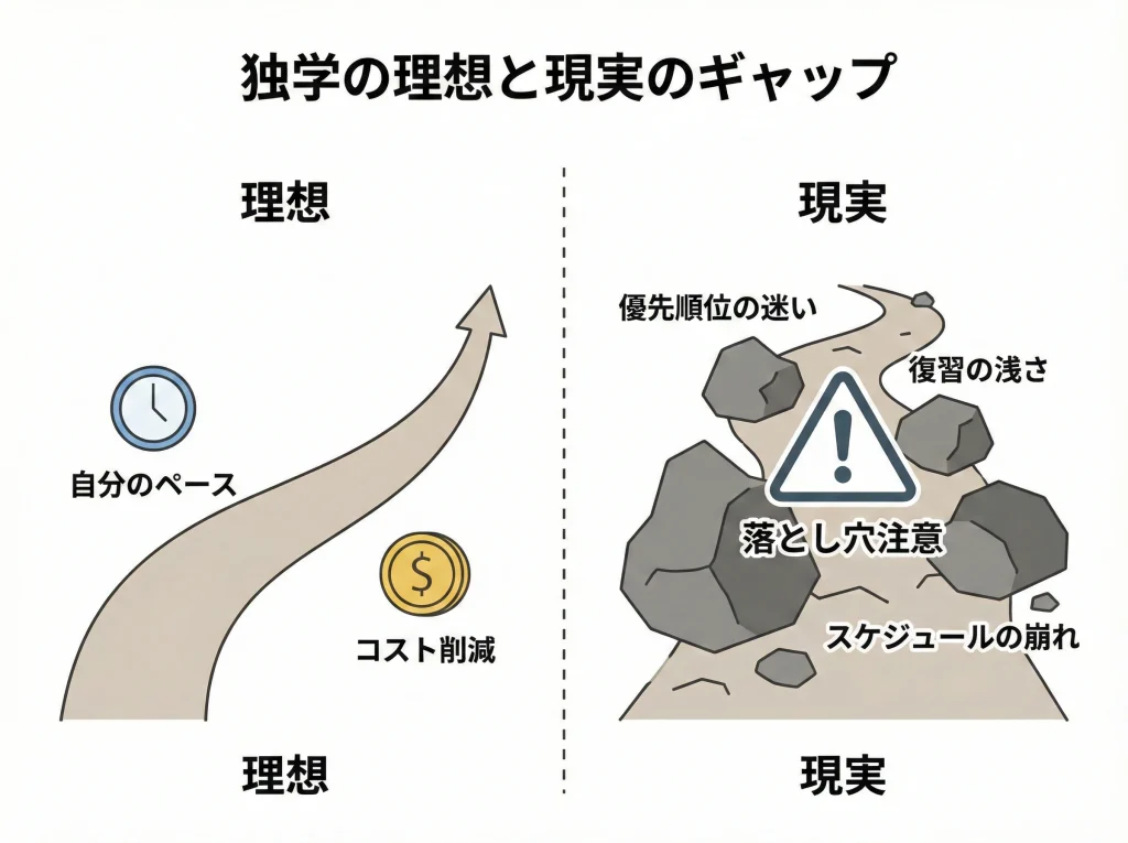 独学は可能？落とし穴