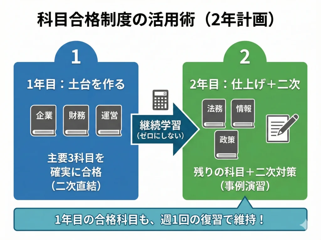 科目合格制度の活用術