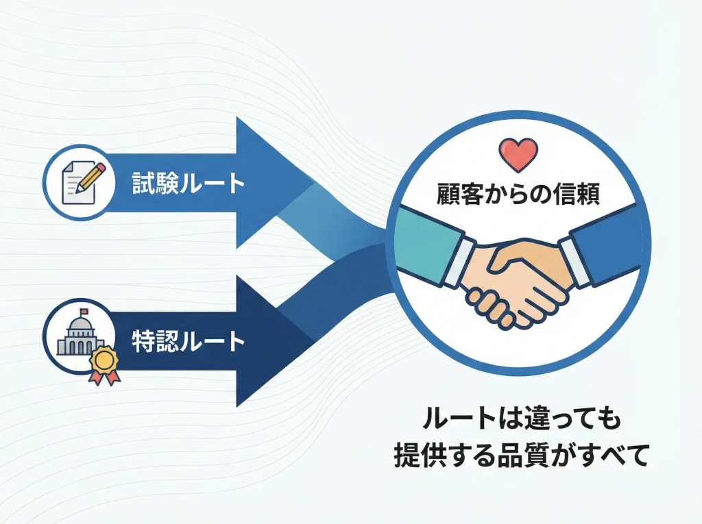 試験免除はズル？嫌われる不安