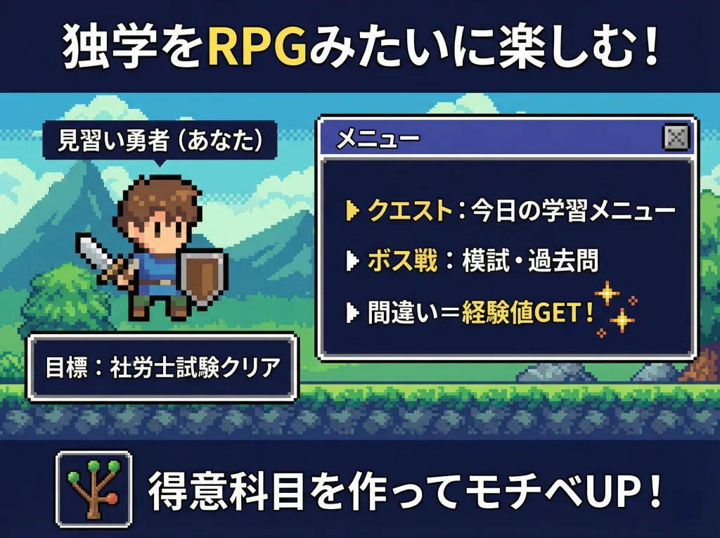 社労士独学でもRPG化できる