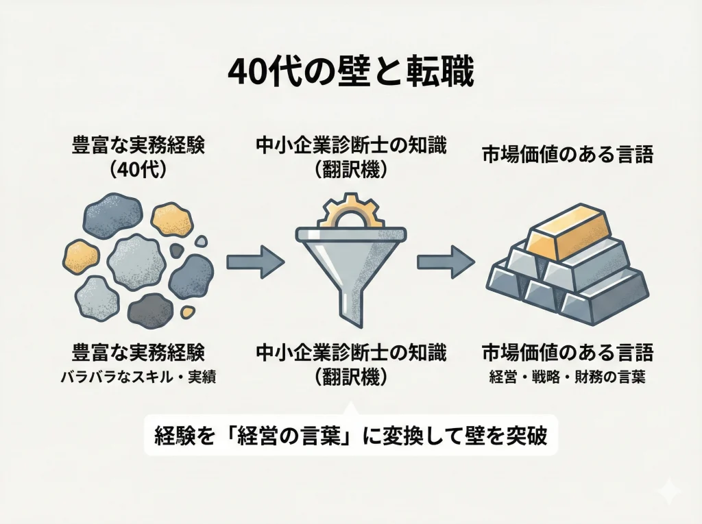 40代の壁と転職は厳しい