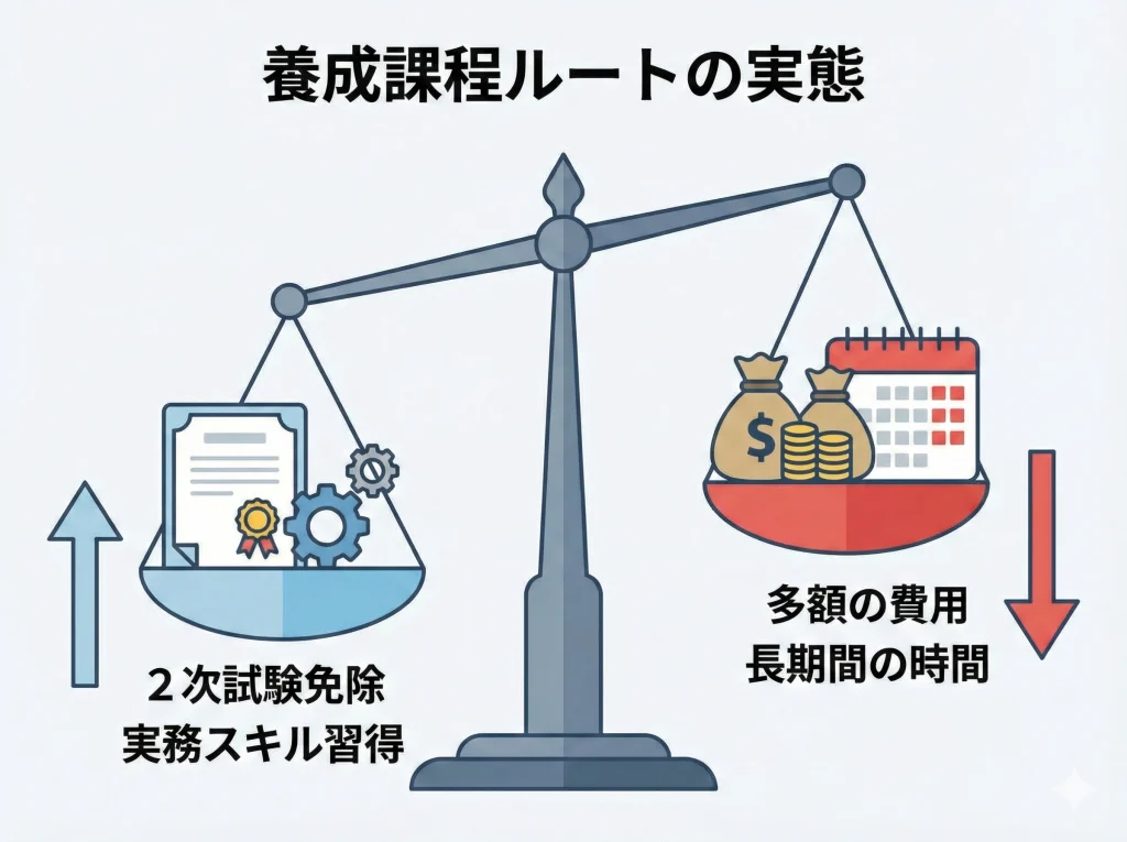 養成課程で2次試験免除の実態