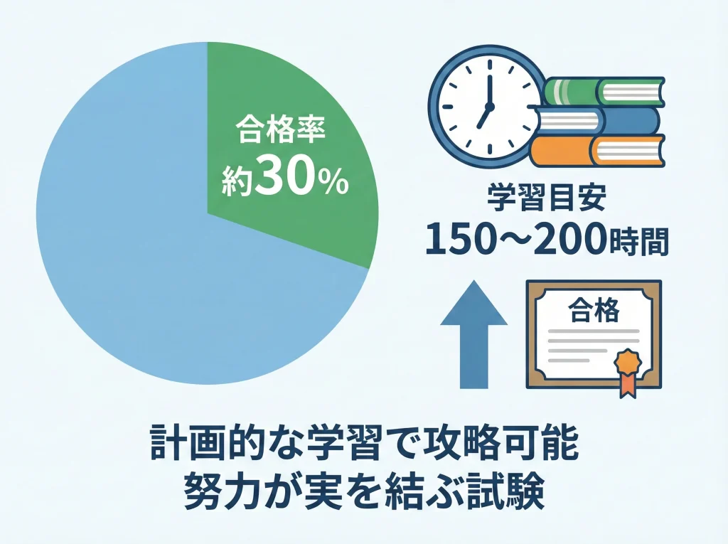 試験難易度と合格率