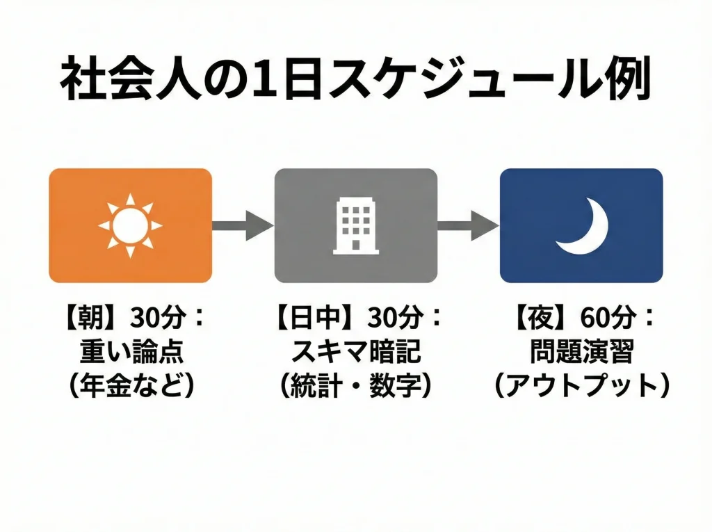 社会人の平日休日スケジュール