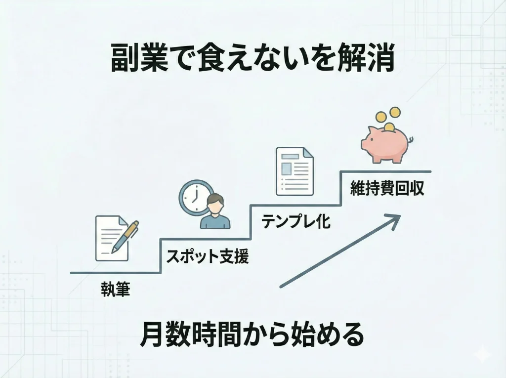 副業で食えないを解消