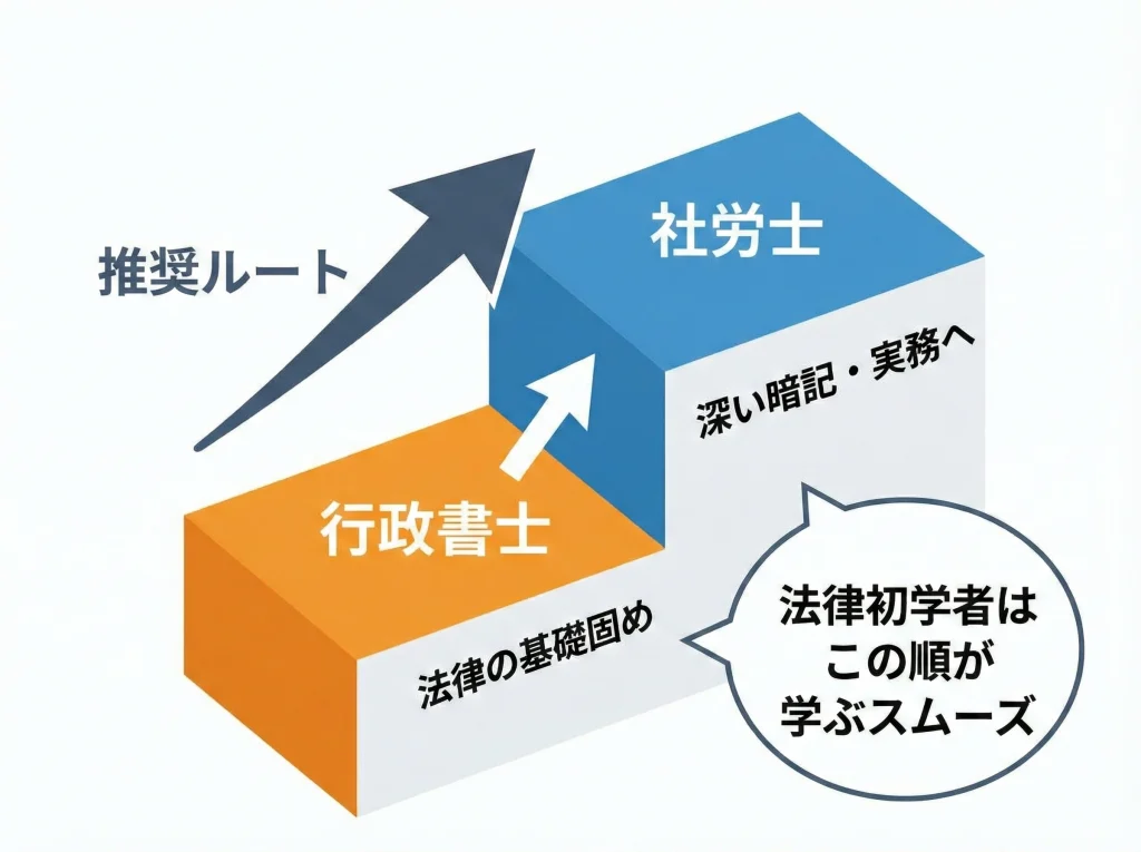 ダブルライセンスどっちが先