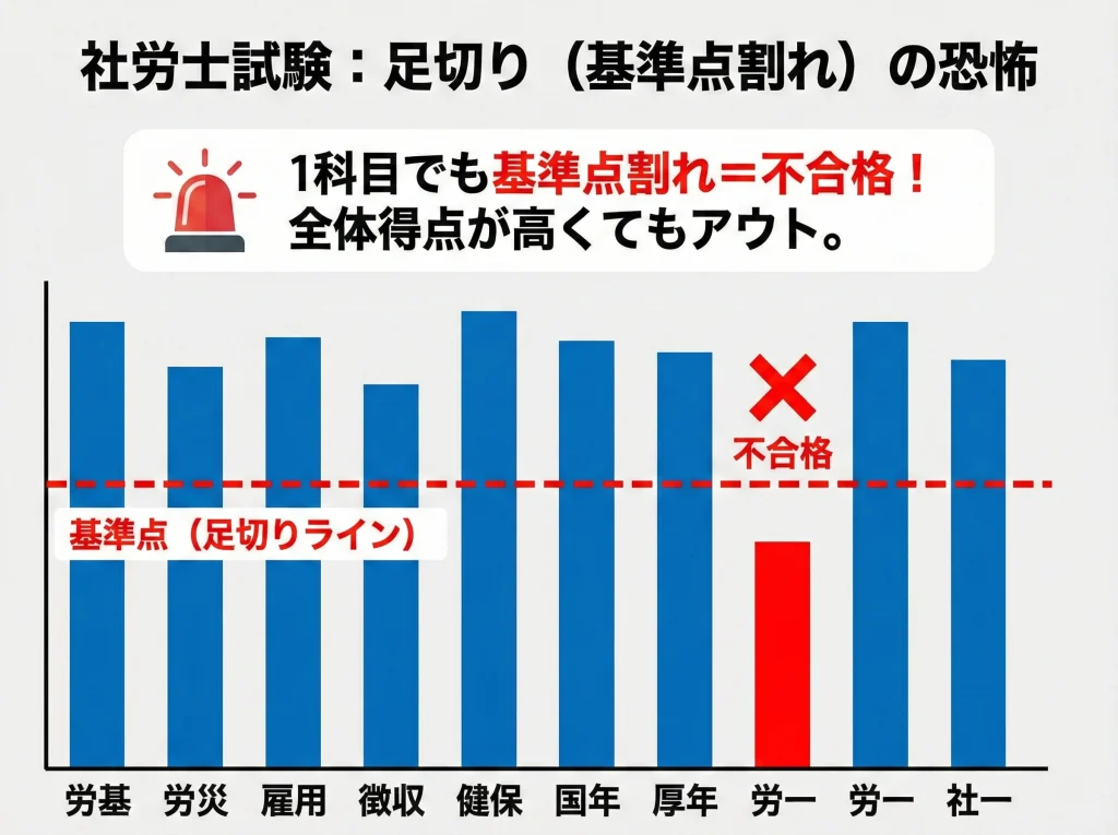 社労士試験の足切り対策