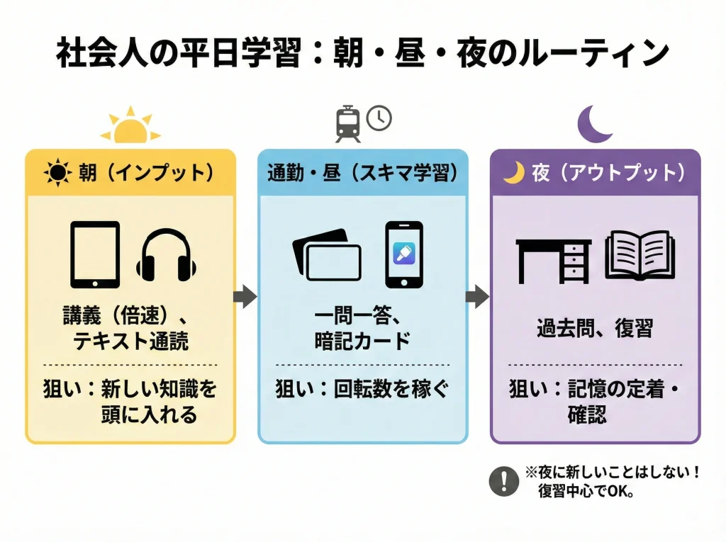 社会人が働きながら勉強する