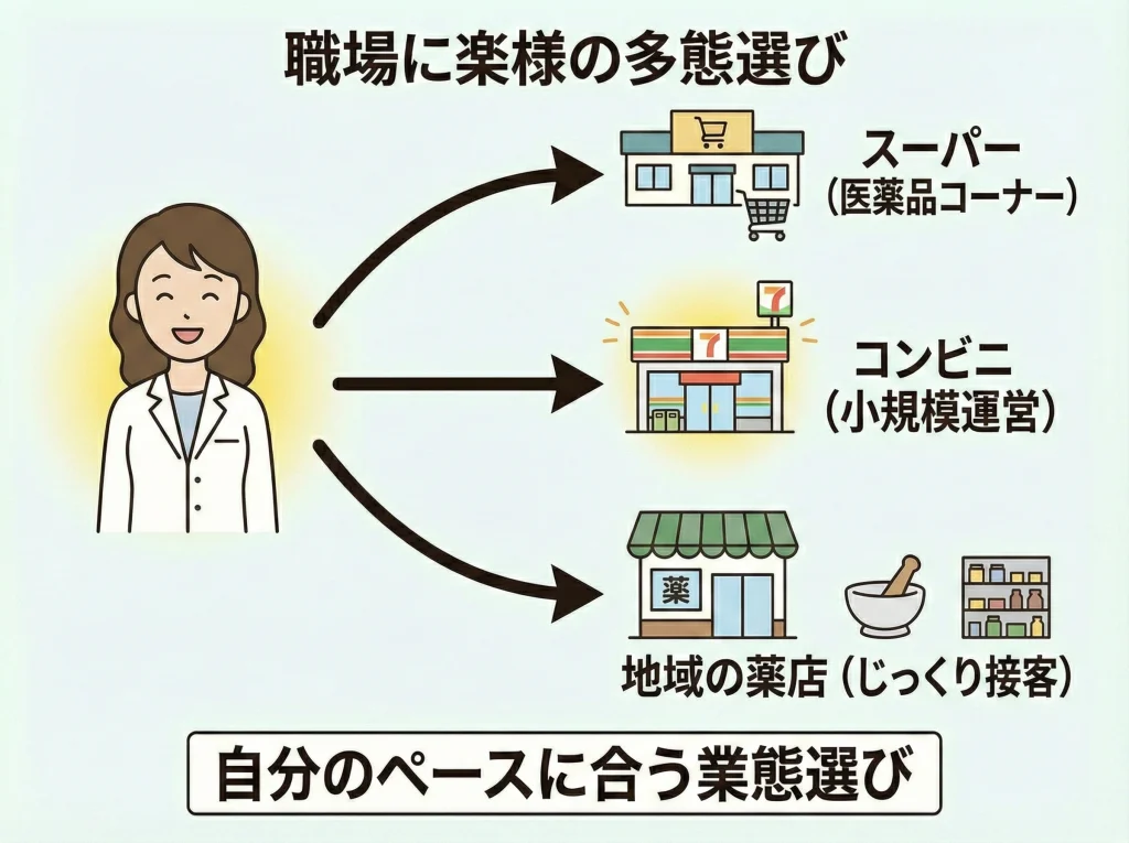 転職はドラッグストア以外も