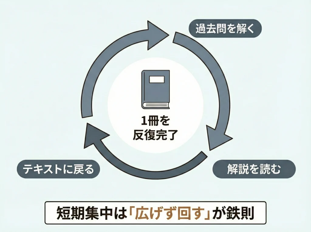 勉強法は1か月集中でOK