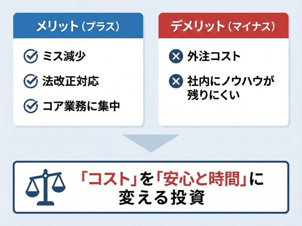 社労士依頼のメリットデメリット