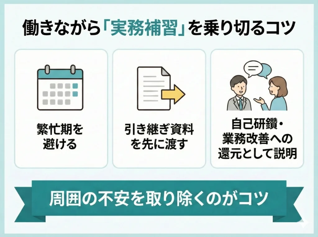 働きながら実務補習は可能？