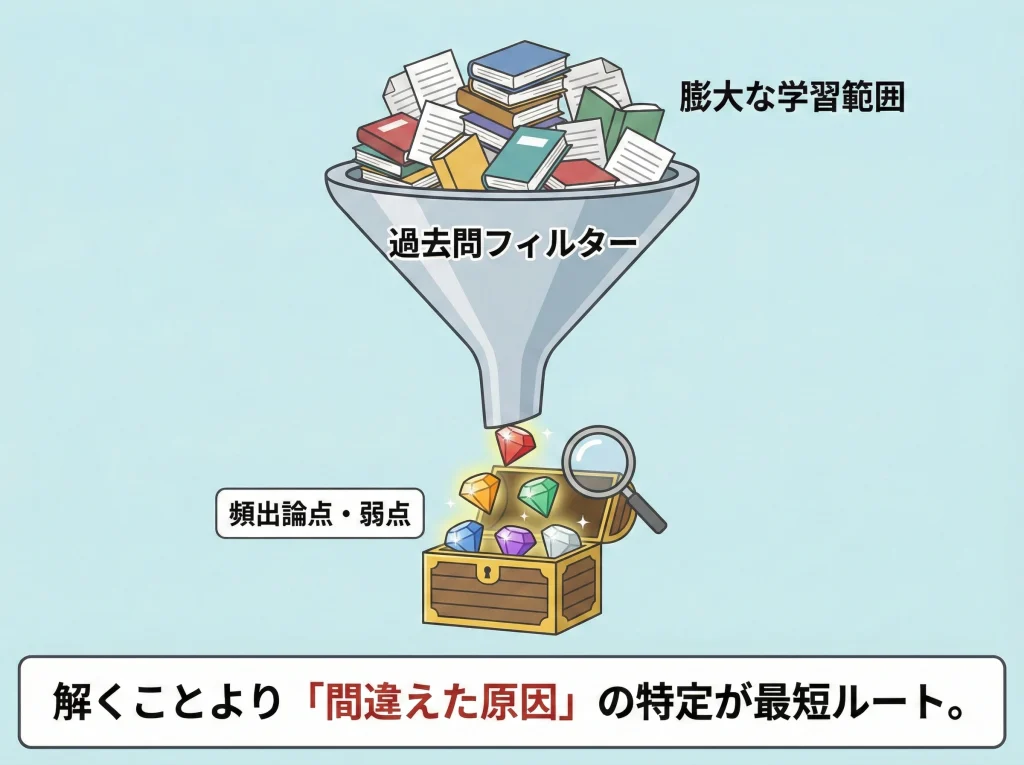 過去問で勉強時間を圧縮