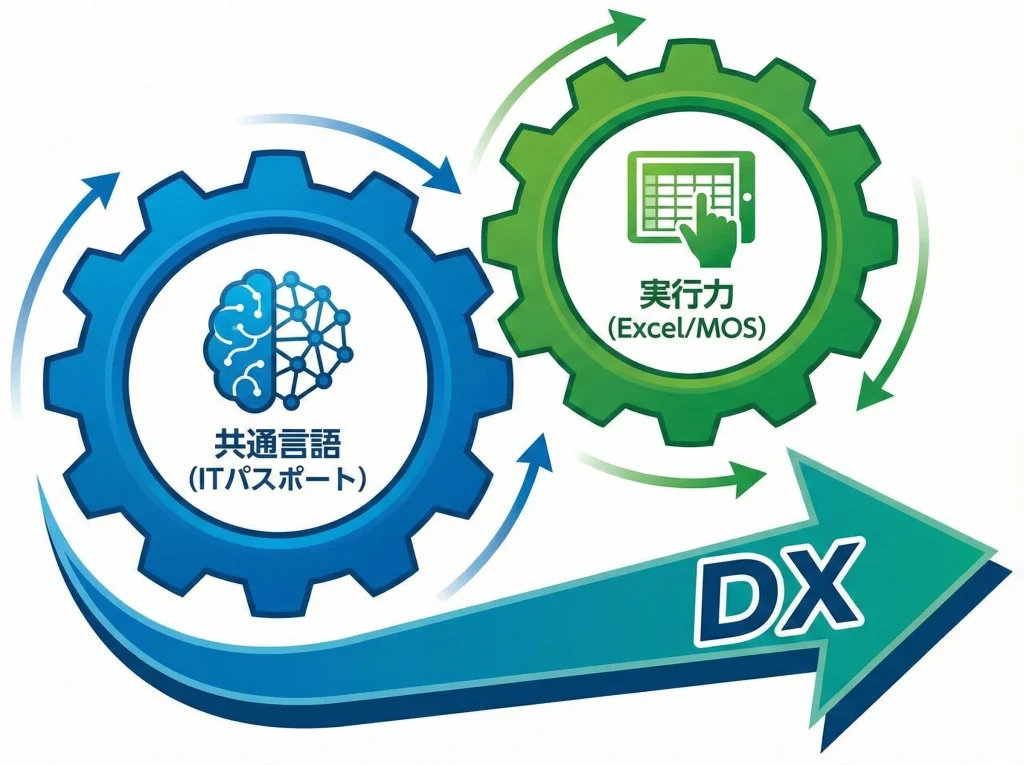 DX推進はITパスポートとMOS