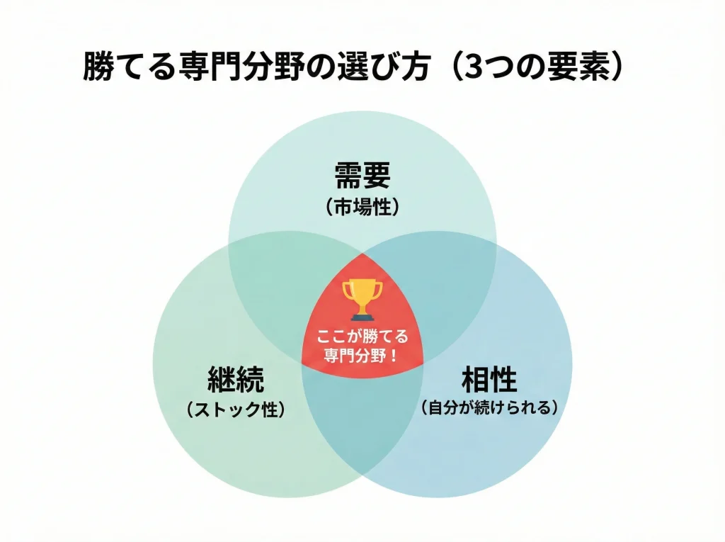 食えない脱却は専門特化