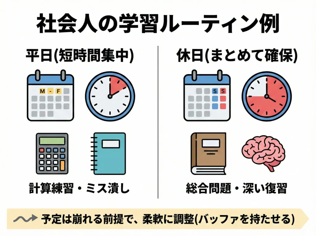社会人の勉強時間確保
