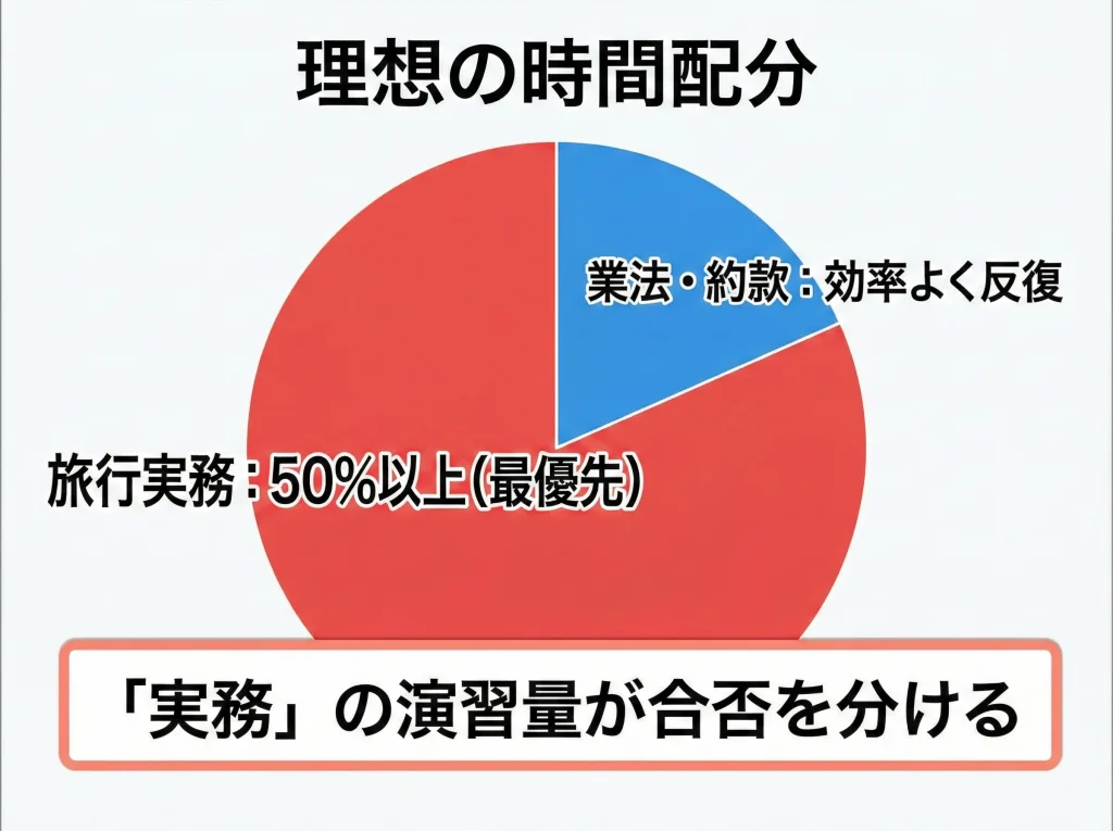 科目別難易度と時間配分