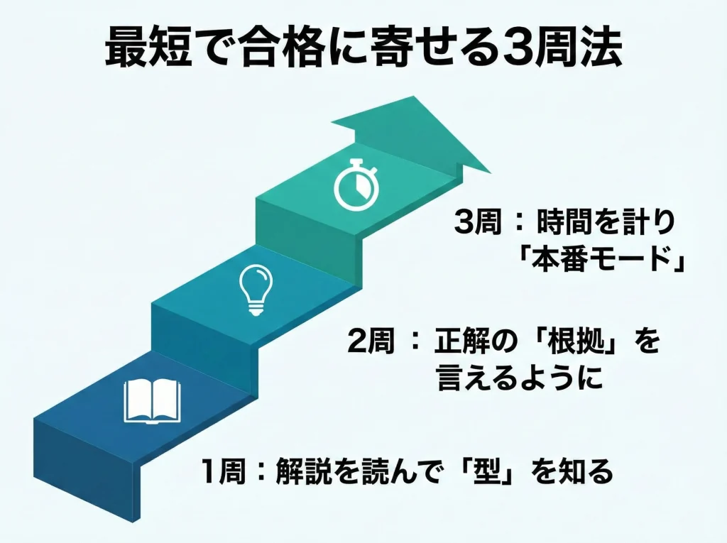 過去問で学習時間を圧縮