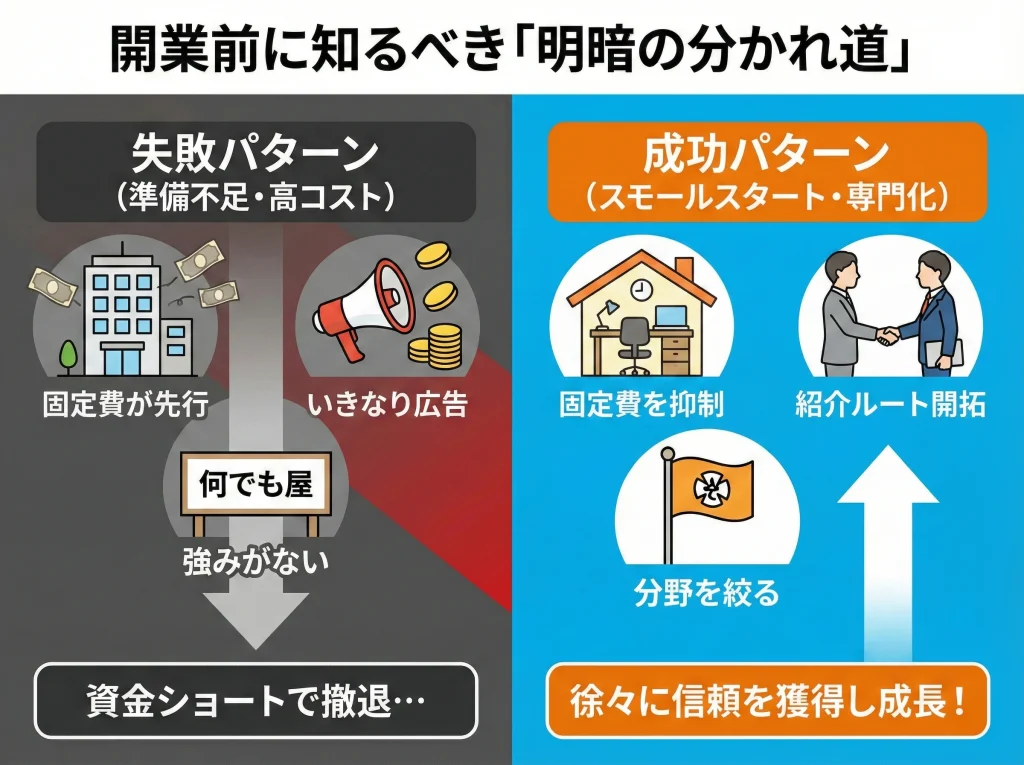独立開業の成功と失敗