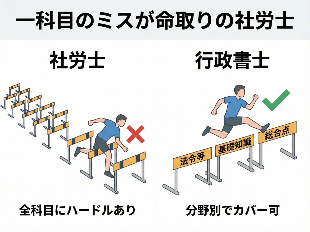 足切り基準点の違い