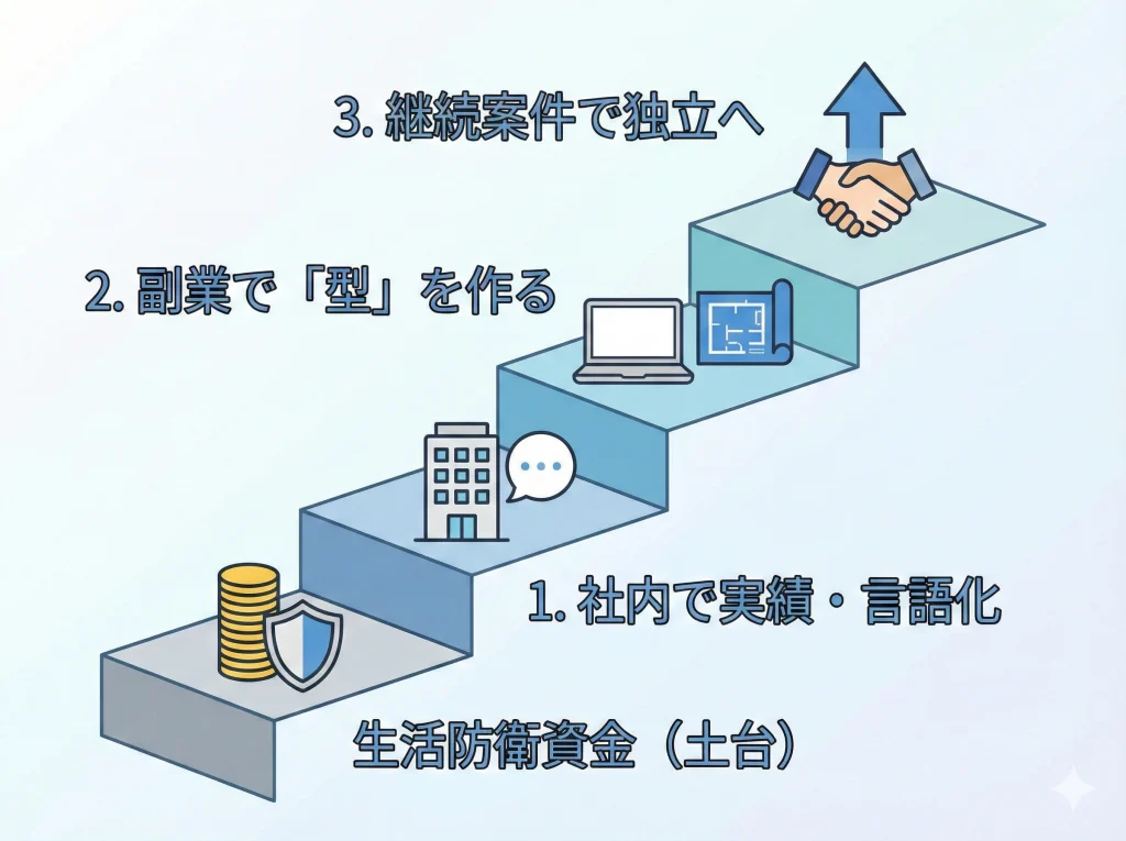 独立で年収アップする現実的手順