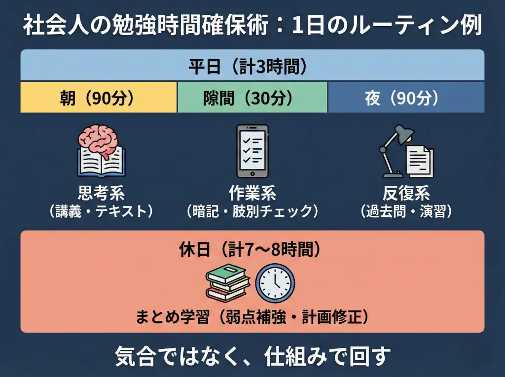 社会人の勉強時間確保術