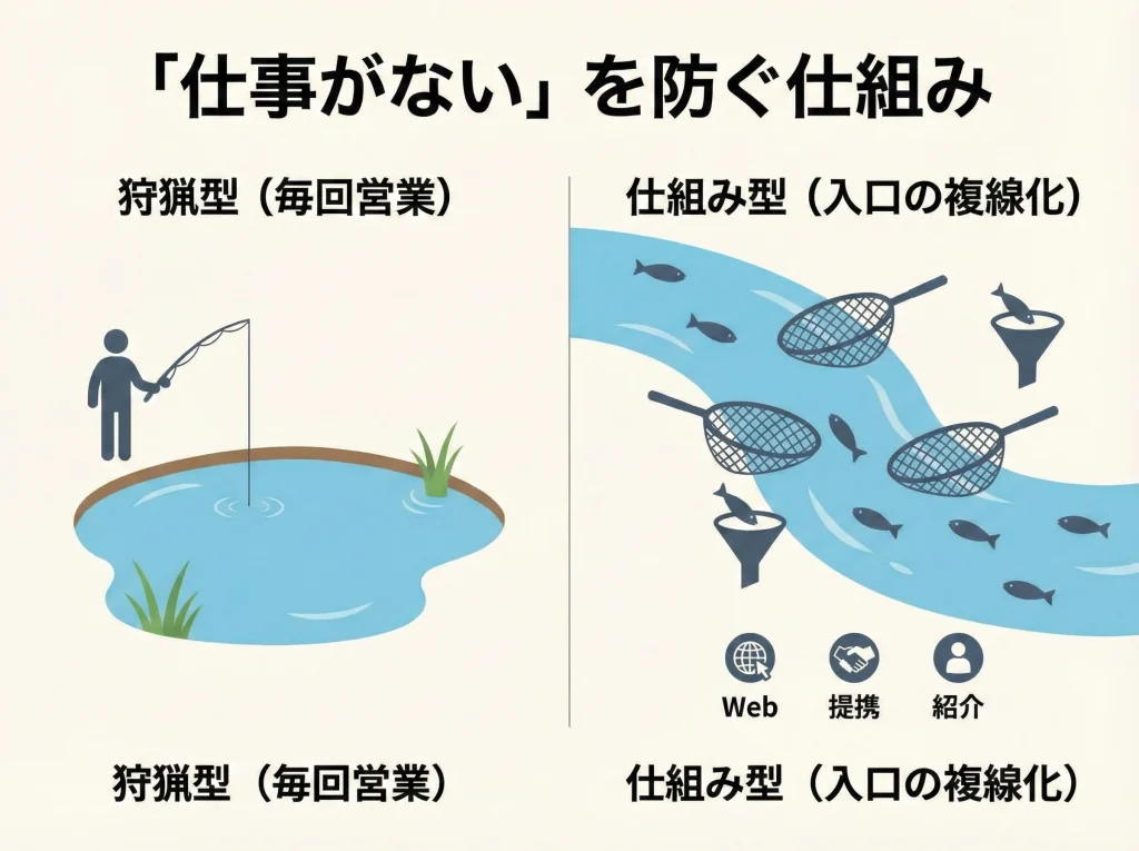 仕事がないと感じる瞬間